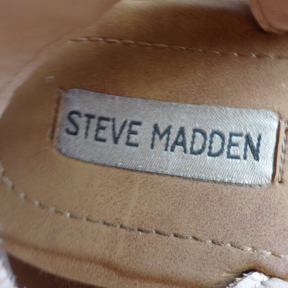 Steve Madden women's size 10 sandals, Raffia elastic wrap ankle straps, flexible - Picture 4 of 13